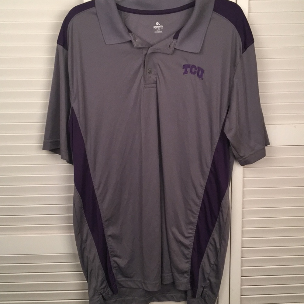 TCU HORNED FROGS Polo Style Team Shirt. SZ XL.